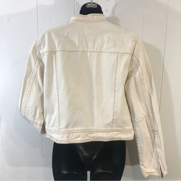 Gap Cream Jean Jacket Vintage 100% Cotton size Small - Picture 2 of 7